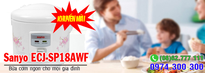 nồi cơm điện Sanyo ECJ-SP18AWF